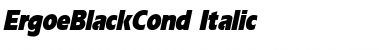 ErgoeBlackCond Italic Font
