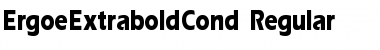 ErgoeExtraboldCond Font