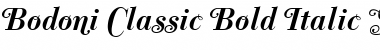 Bodoni Classic Swashes Bold Italic Font