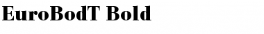 EuroBodT Bold Font