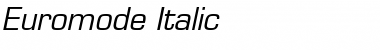 Euromode Italic Font