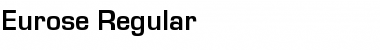Eurose Regular Font Eurose Regular Font