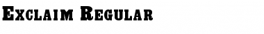 Exclaim Font