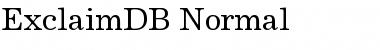ExclaimDB Font