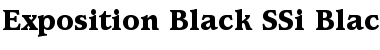 Exposition Black SSi Black Font