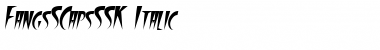 FangsSCapsSSK Italic Font