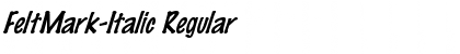 FeltMark-Italic Font
