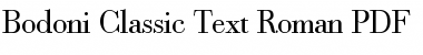 Download Bodoni Classic Text Font