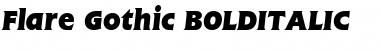 Flare Gothic BOLDITALIC Font