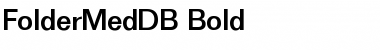 FolderMedDB Font