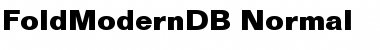 FoldModernDB Font