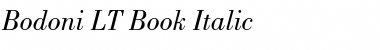 Bodoni LT Book Italic Font