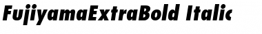 FujiyamaExtraBold Italic Font