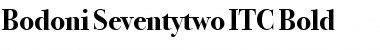 Bodoni Seventytwo ITC Font