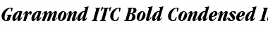 GarmdITC BkCn BT Bold Italic Font