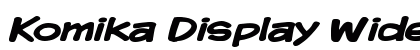 Komika Display Wide Bold preview