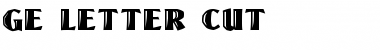 Download GE Letter Cut Font Download GE Letter Cut Font