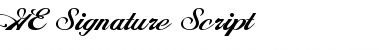 GE Signature Script Font