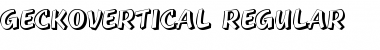 GeckoVertical Font