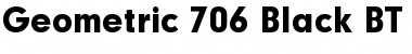 Geometr706 Md BT Font