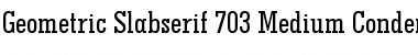 GeoSlab703 MdCn BT Medium Font