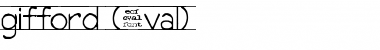 Download gifford (eval) Font Download gifford (eval) Font