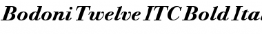 Bodoni Twelve ITC Font