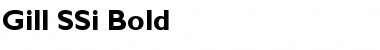Gill SSi Bold Font