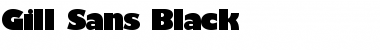 Gill_Sans-Black Font