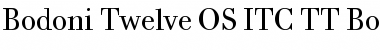 Bodoni Twelve OS ITC TT Font