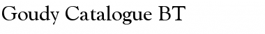 GoudyCatalog BT Regular Font