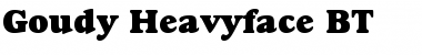 GoudyHvyface BT Regular Font