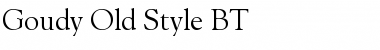 GoudyOlSt BT Roman Font GoudyOlSt BT Roman Font