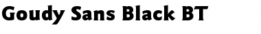 GoudySans Blk BT Black Font