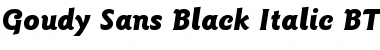GoudySans BlkIt BT Black Italic Font
