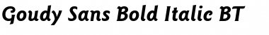 GoudySans Md BT Bold Italic Font