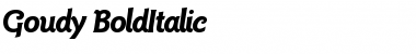 Goudy_BoldItalic Regular Font