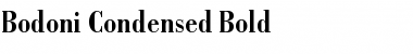 Bodoni-Condensed Bold Font