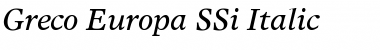 Greco Europa SSi Font