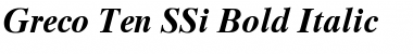 Greco Ten SSi Font