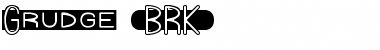 Grudge (BRK) Font