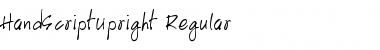 HandScriptUpright Font
