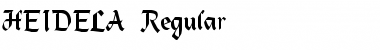 HEIDELA Regular Font