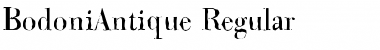 BodoniAntique Regular Font