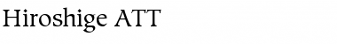 Download Hiroshige ATT Font
