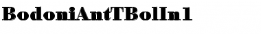 BodoniAntTBolIn1 Regular Font