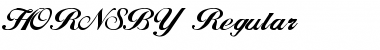 HORNSBY Regular Font