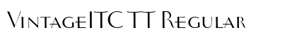 VintageITC TT Regular preview