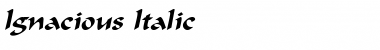 Ignacious Italic Font