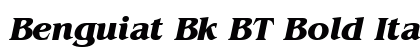 Benguiat Bk BT Bold Italic Preview